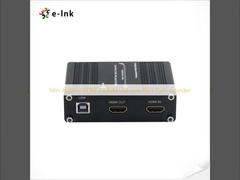Mini 4K / 60Hz HDMI 2.0 KVM USB fiber optik uzatıcı üzerinden
