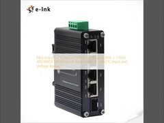 Mini Endüstriyel 4-Port 10/100/1000T 802.3at PoE + 1-Port 100/1000X SFP Ethernet Switch, 12~48VDC Giriş ve Voltaj Yükseltici ile