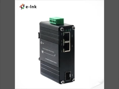 Mini Endüstriyel 1-Port 100/1000X SFP - 2-Port 10/100/1000T 60W PoE++ Medya Dönüştürücü 60W'a kadar PoE++