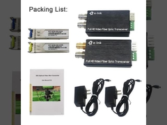 Tally & Reverse RS485 ile Mini tip 3G-SDI Fiber Değiştiricisi SDI kameralarıyla doğrudan uyumludur