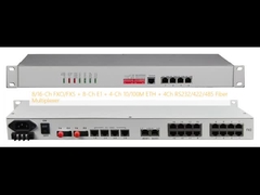 8/16-CH FXO/FXS + 8-CH E1 + 4-Ch 10/100m ETH + 4CH RS232/422/485 Fiber Çok Fleksiyoncu