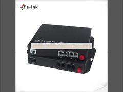 4 Kanal POTS (FXO/FXS) Fiber Üzerinden Telefon Çoklayıcı