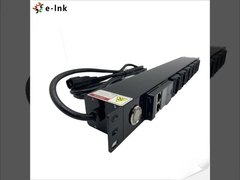 19 inç 1U 6 Port Akıllı Ölçülmüş PDU Destek Uzaktan iletişim ve kontrol