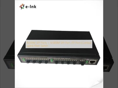 8x100M SFP Portları + 1x1000M SFP Port /TP Port (Combo) yukarı bağlantı Fiber Switch