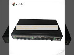 8x100M SFP port + 1x1000M SFP port /TP port (Kombine) uplink Yönetilebilir Fiber Anahtar