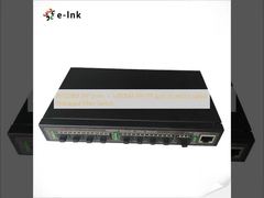 8x1000M SFP portları + 1x1000M SFP/TP portları (Combo) Uplink Yönetilen Fiber Switch