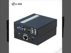 USB VGA KVM over CAT5/6 UTP Extender Dış tek yönlü analog stereo ses sinyali iletimi için destekler