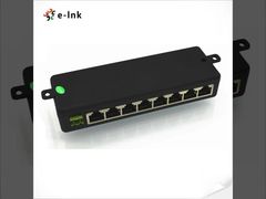 8-Port 10/100M Pasif POE güç kaynağı Ethernet kablosunun kullanılmayan iki çiftini güçlendirmek için kullanılır