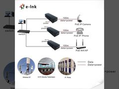 10/100/1000Mbps 60W Ultra POE Injector Compliant with Limited Power Source (LPS)