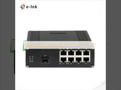 LED Ekran Fiber Converter 1x10G SFP+ Fiber Port + 8 x 10/100/1000M Ethernet RJ45 Portları