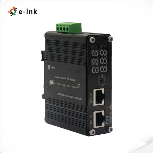 Latest company news about E-link Endüstriyel Gigabit 802.3bt PoE++ Splitter'ı LED Ekranı ve Düzenlenebilir Çıktı Voltajı ile Başlatıyor