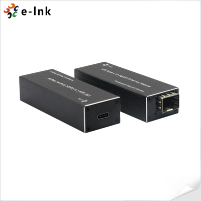 Dizüstü / PC / Tablet için Mikro Mini USB C - SFP Fiber Ağ Adaptörü