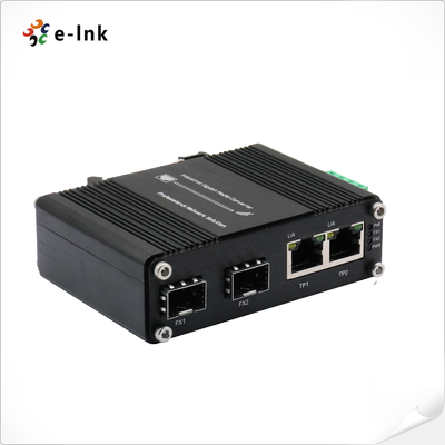 Endüstriyel Ethernet Değiştiricisi 2 Port 10/100/1000T 2 Port 10/100/1000X SFP Fiber