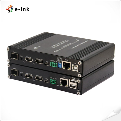 4K 60Hz HDMI KVM Fiber Extender 10/100M Ethernet & RS232 / RS485 & IR ile