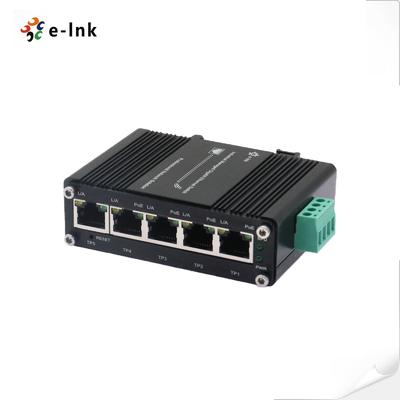 Mini Endüstriyel Yönetilebilir 4-Port 10/100/1000T 802.3at PoE 30W + 1-port 10/100/1000T Uplink Ethernet Anahtarı