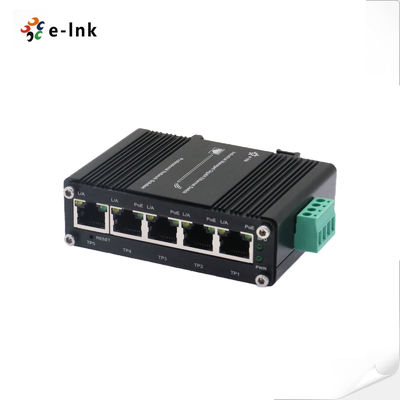 Mini Endüstriyel Yönetilebilir 4 Port 10/100/1000T 802.3at PoE 30W - 1 Port 10/100/1000T Uplink Gigabit Ethernet Switch