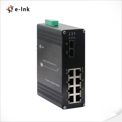 Endüstriyel 8-port 10/100/1000M/2.5G BASE-TX + 2-port 1.25G/2.5G/10G SFP+ BASE-FX Ethernet Anahtarı