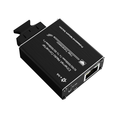 Mikro tip 10/100/1000Base-Tx'den 100/1000Base-Fx Ethernet Medya Dönüştürücü
