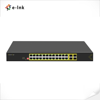 L2+ Yönetilen Rack Montajı 24-Port 10/100/1000T + 4-Port 1000X SFP Ethernet Switch