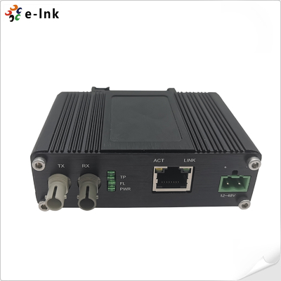 Mini Endüstriyel 10BASE-T - 10BASE-FL Ethernet Ortam Dönüştürücü