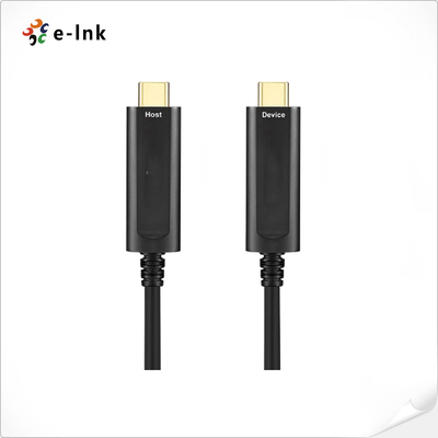 USB3.1 Tip C'den C'ye Fiber Optik Kablo