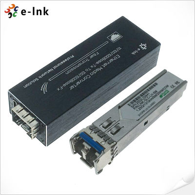 Micro Mini 10/100/1000BASE-T'den 100/1000BASE-X SFP Alüminyum Kasa Medya Dönüştürücüsü