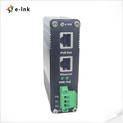 80~320V DC Güç Girişi Endüstriyel Gigabit PoE+ Enjektör