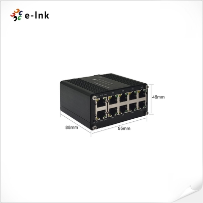 Mini Endüstriyel 10 Bağlantı Noktalı 10/100/1000T Kompakt Ethernet Anahtarı