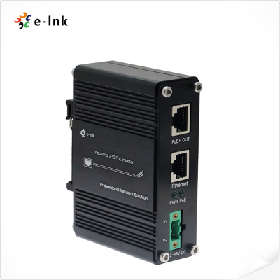 12~48V DC Güç Girişi Endüstriyel 2.5G PoE+ Enjektor