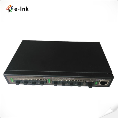 8x100M SFP Portları + 1x1000M SFP Port /TP Port (Combo) yukarı bağlantı Fiber Switch