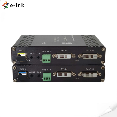 1Ch 1080P Bidi DVI + 1Ch Bidi RS232 + 1Ch Bidi Stereo Audio + GPIO Fiber Extender üzerinden