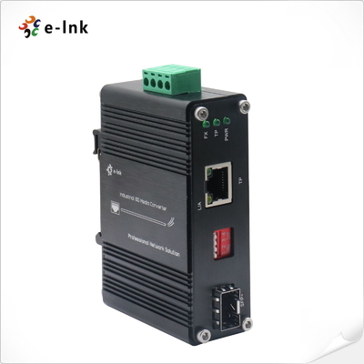 Mini Endüstriyel 10G/5G/2.5G/1G/100M Bakır - 10GBASE-X SFP+ Ortam Dönüştürücü