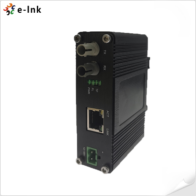 Mini Endüstriyel 10BASE-T - 10BASE-FL Ethernet Ortam Dönüştürücü