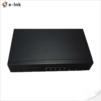 10/100/1000M Medya Dönüştürücü 4-TX + 3-FX(SFP) Port Fiber Anahtar