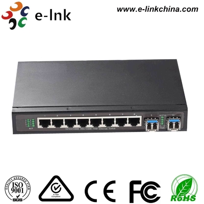 2 SFP yuvası ile yönetilen 8 portlu 10/100/1000M Gigabit Switch