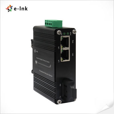 quality Mini Endüstriyel 2 Portlu 10/100Base-TX'den 100Base-FX Medya Dönüştürücüsü factory