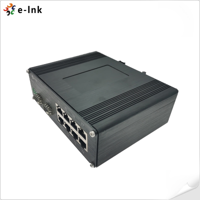 Endüstriyel 8 portlu 10/100/1000T 802.3bt PoE + 2 portlu 100/1000BASE-X Ethernet Switch