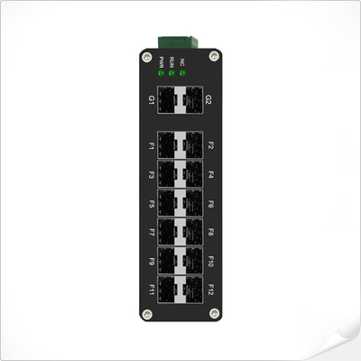 Endüstriyel L2 + Yönetilen 12 Port 1000X SFP + 2 Port 1000X SFP Fiber Switch