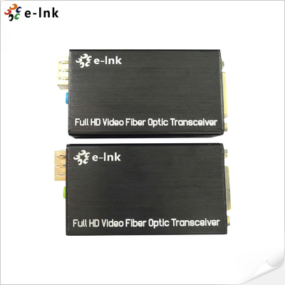 Dış stereo sesli mini tip DVI Fiber Optic Extender