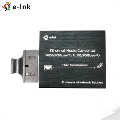 Mikro tip 10/100/1000Base-Tx'den 100/1000Base-Fx Ethernet Medya Dönüştürücü