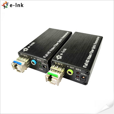 Dış Stereo ile Mini Tipi DVI Fiber Optic Extender