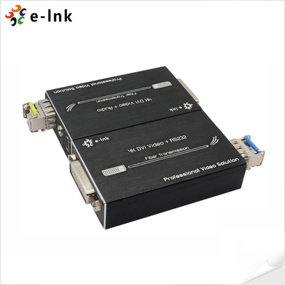 RS232 ile Mini 4K DVI Fiber Optic Extender