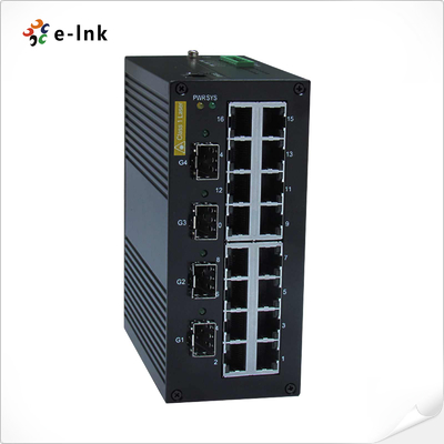 Yönetilen Endüstriyel Ethernet anahtarı: 16 x 10/100BASETX + 4 x 1000BaseX SFP