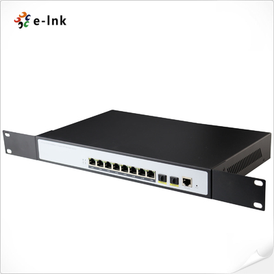 L2+ 8-port 10/100/1000T + 2-port 100/1000X SFP Yönetilen Ethernet Değiştiricisi