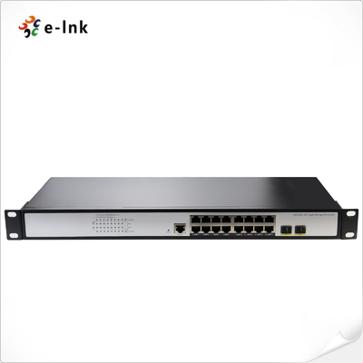 L2+ 16-Port 10/100/1000T 802.3at PoE + 2-Port 100/1000X SFP Yönetilen Değiştirici