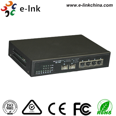 10/100/1000M Yönetilen 2FX + 4TX Fiber Switch