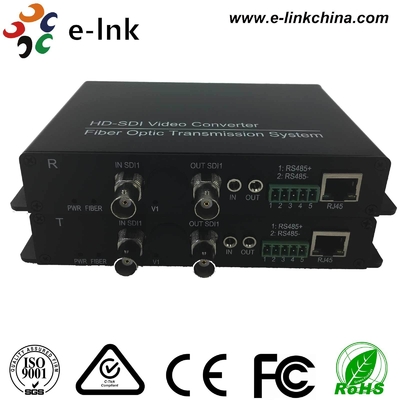 SD/HD/3G-SDI + RS485/RS422/RS232 Veriler + 10/100M Ethernet Fiber Converter üzerinden