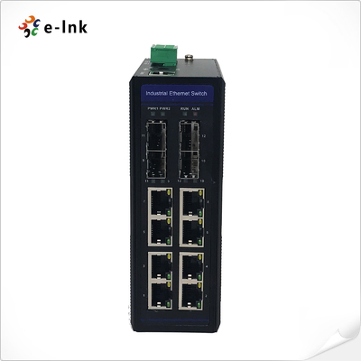 Endüstriyel 8 bağlantı noktalı 10/100/1000T 802.3at PoE + 4 bağlantı noktalı 100/1000X SFP Yönetilen Ethernet Anahtarı