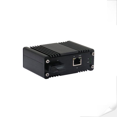 Mini Endüstriyel 1000BASE-X'den 10/100/1000BASE-T'ye 90W PoE++ Medya Dönüştürücüsü