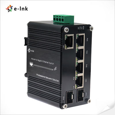 quality Endüstriyel PoE Switch Gigabit Dönüştürücü 48~57VDC IP40 yüksek mukavemetli metal kasa factory